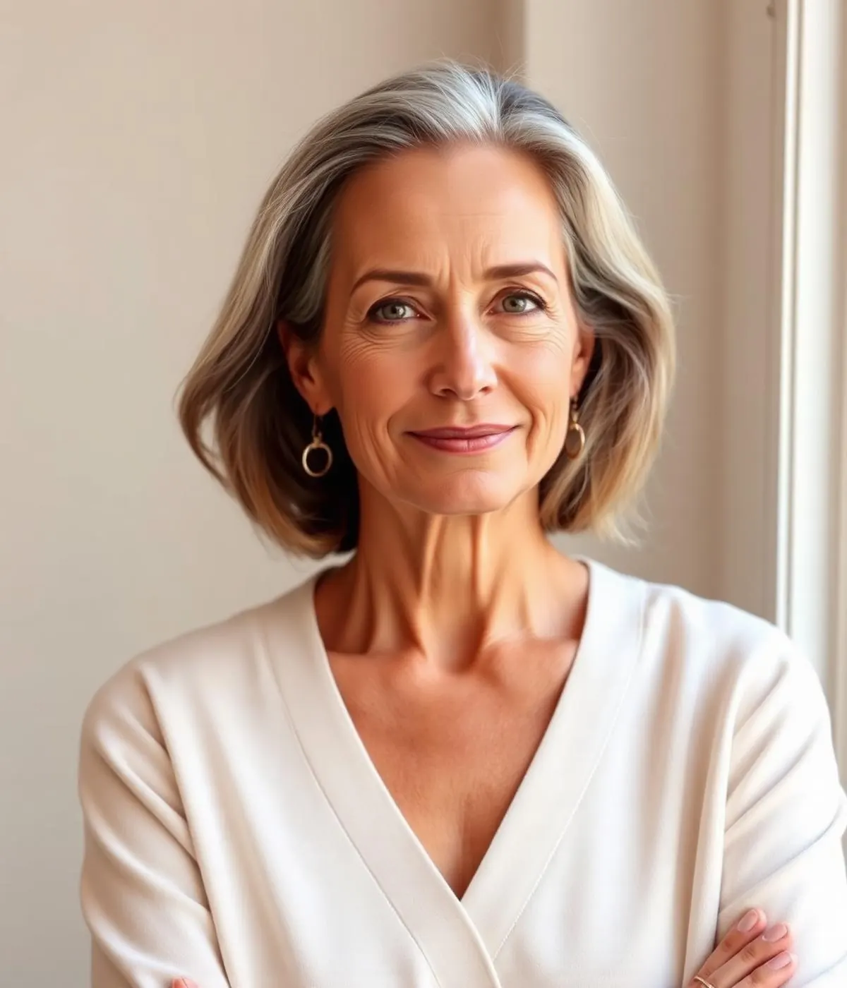 Mulher em acompanhamento de menopausa na Nidalis